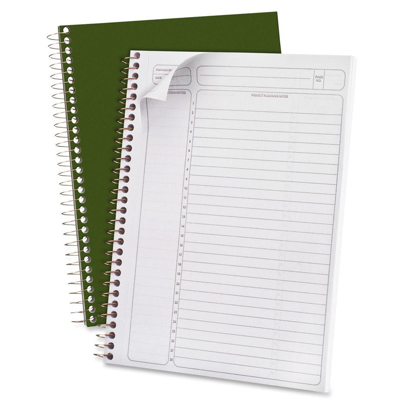 Spiral Bound Project Planner Notebook with 84 Sheets - Office & Personal Use
