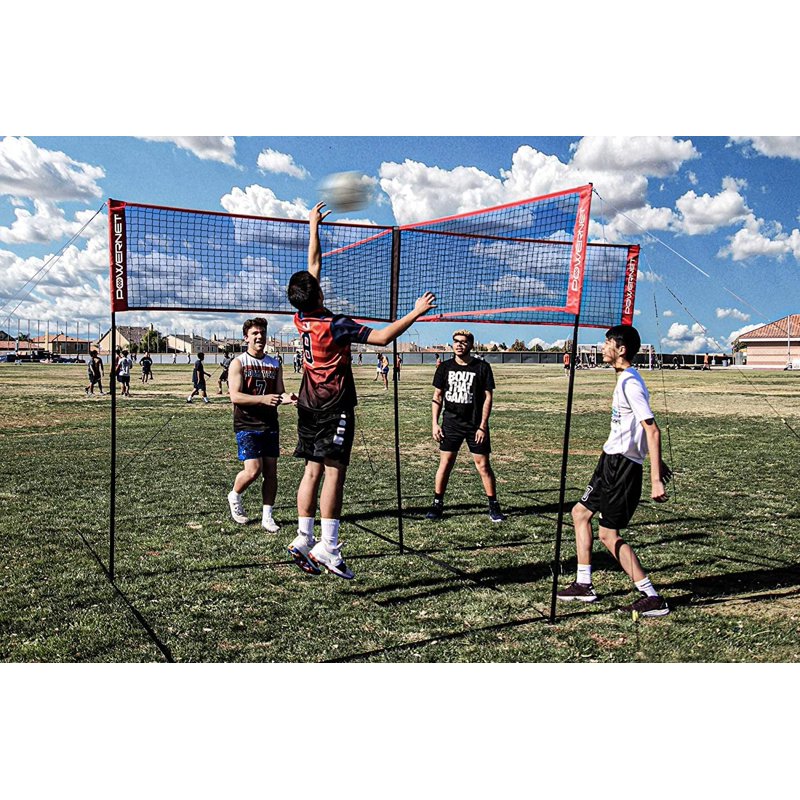 Outdoor Volleyball Net for Four Square Game - Portable & Adjustable Sports Equipment