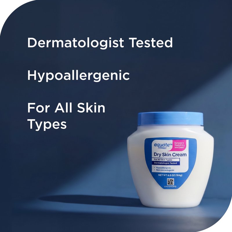 Dry Skin Moisturizer Cream for All Skin Types - 6.5 oz, Pack of 2