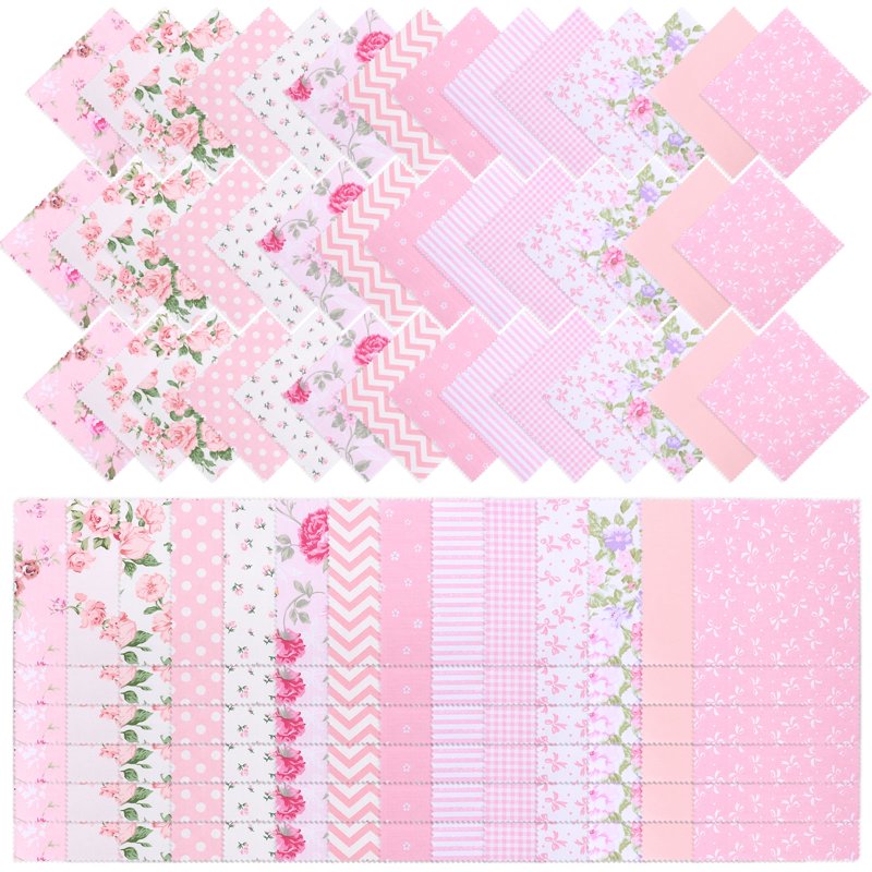 Cotton Patchwork Charm Pack for Quilting and Sewing - 126 Pieces