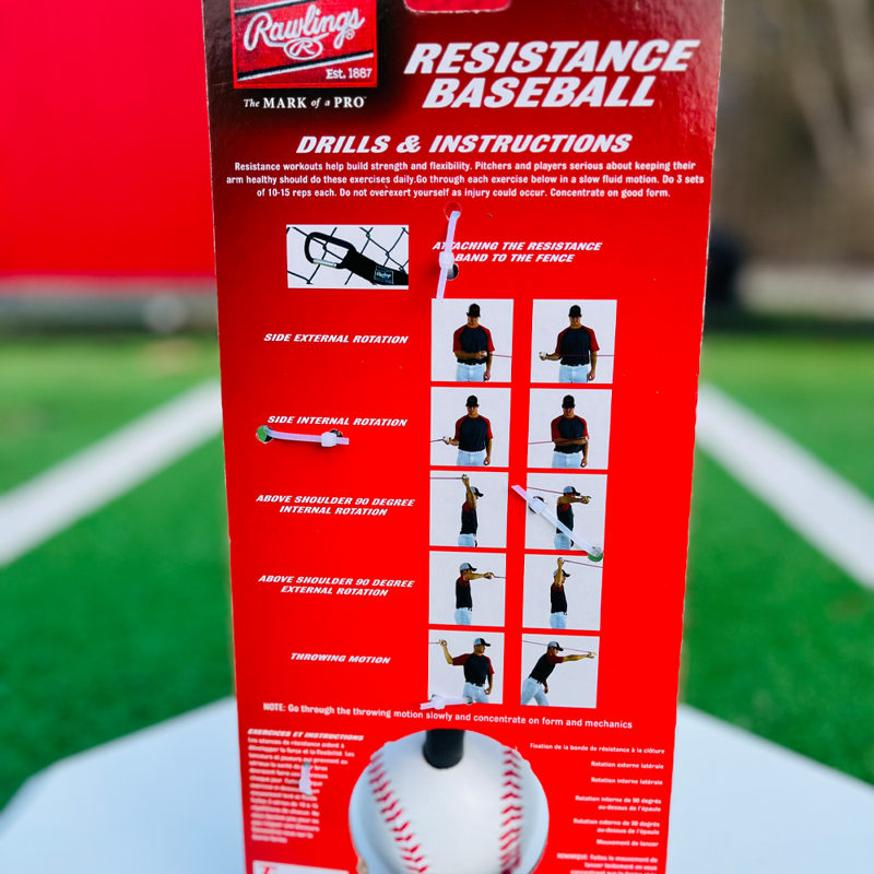 Resistance Band Baseball for Arm Strength Warm Up & Velocity Training