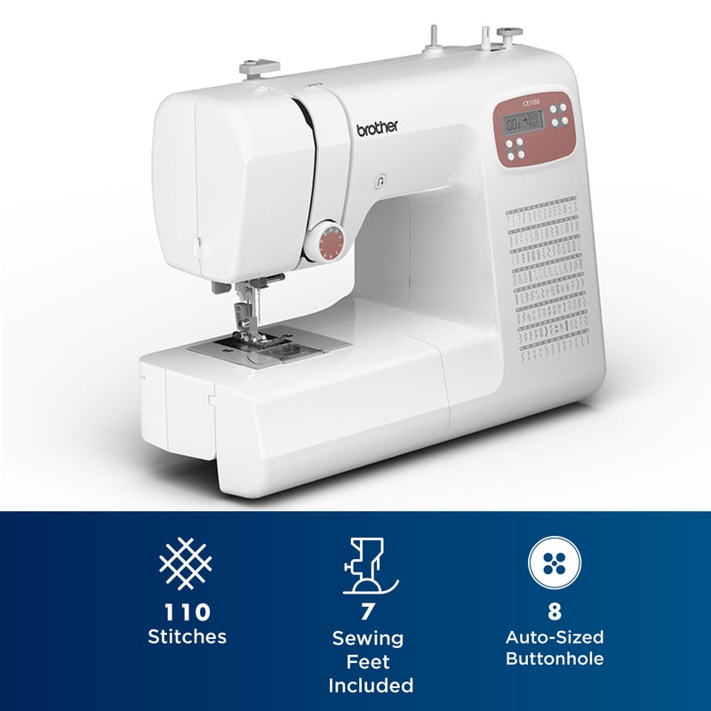 Computerized Sewing Machine with 110 Stitches, Auto Needle Threader & LCD Display