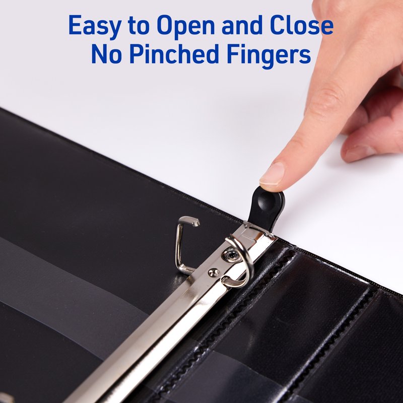 Heavy-Duty 1-Inch Ring Binder with EZD Rings & Tear-Resistant Cover