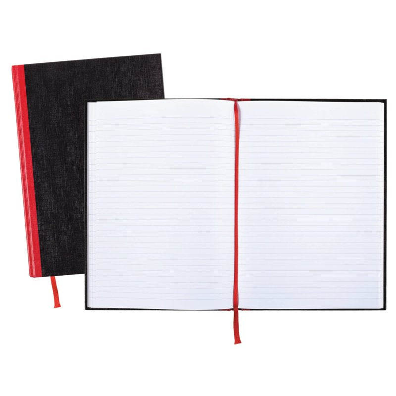 Black n' Red Hardcover Notebook - 11.75 x 8.25 Inches, 192 Pages