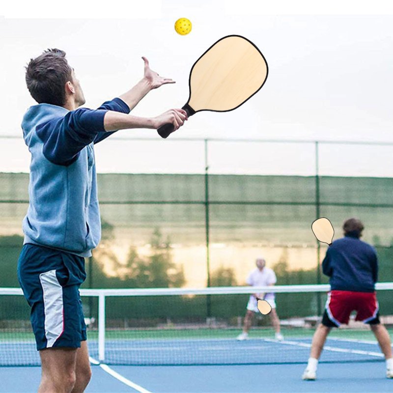 Wood Pickleball Paddle with Cushioned Grip – Lightweight Ergonomic Racket