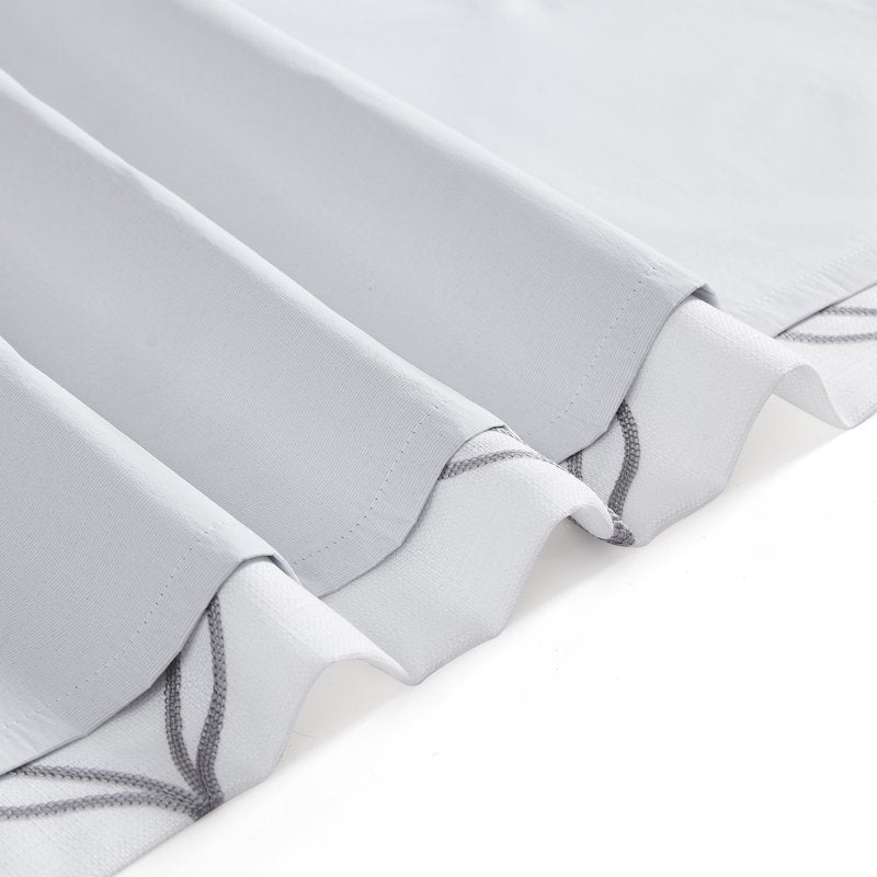 Blackout Curtains for Living Rooms & Bedrooms - 50x84, Ivory/Gray