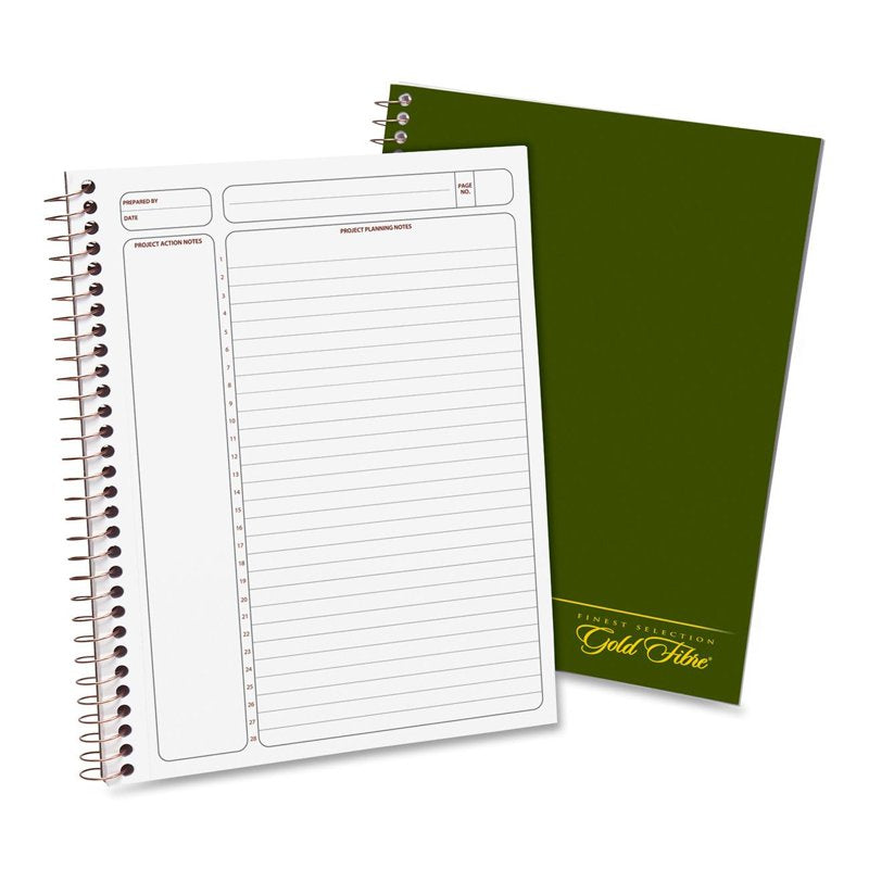 Spiral Bound Project Planner Notebook with 84 Sheets - Office & Personal Use