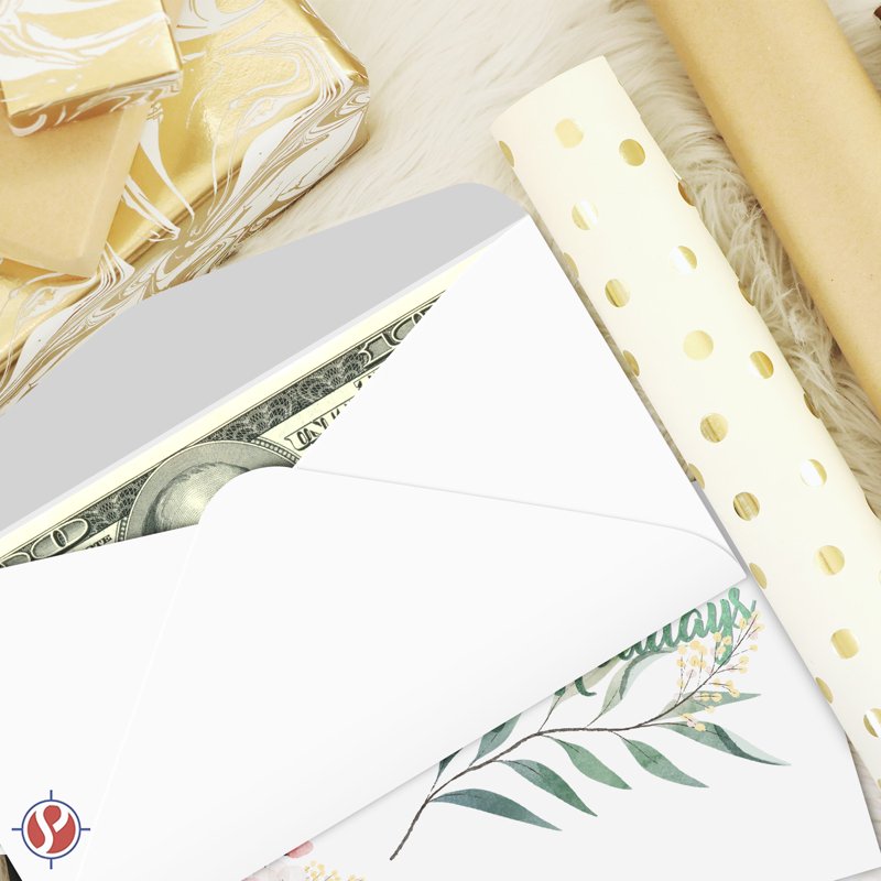 Holiday Money Envelope with Blank Cards - Festive Christmas Gift Holder