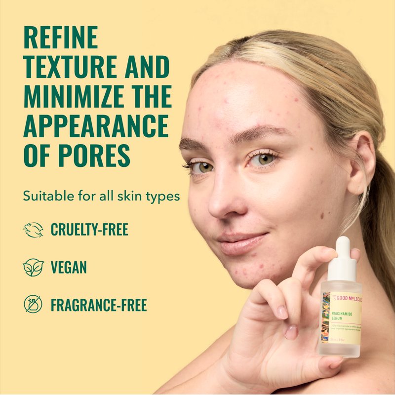 Niacinamide Serum for Face - Brightening & Pore Refining Skincare - 2.5 Fl Oz