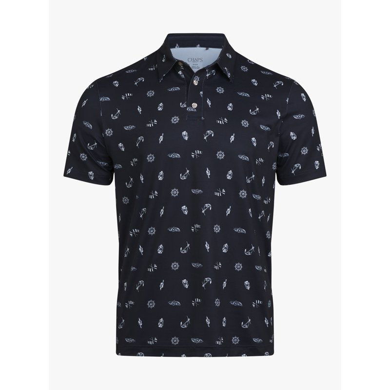 Men's Performance Golf Polo Shirt - Moisture-Wicking Knit Mesh