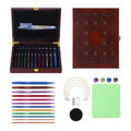 12Pcs Detachable Tunisian Crochet Hook Set with Interchangeable Aluminum Needles