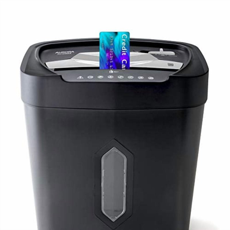 12-Sheet Crosscut Paper Credit Card Shredder with 5.2-Gallon Basket