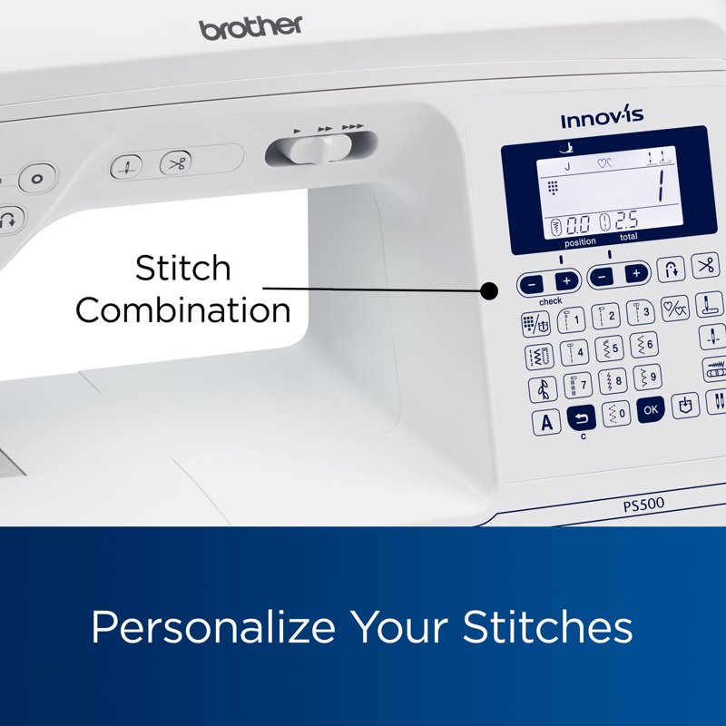 Computerized Sewing Machine with 100 Built-in Stitches & LCD Display