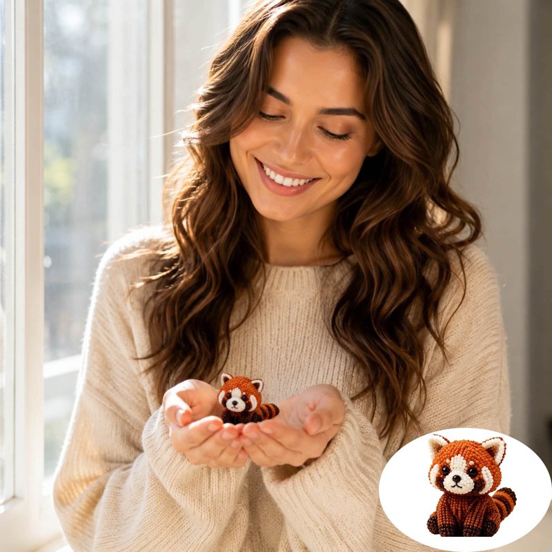 DIY Beading Kit for Adults Teens - Cute Animal Bead Art Kit (B-Raccoon) Beginner Friendly