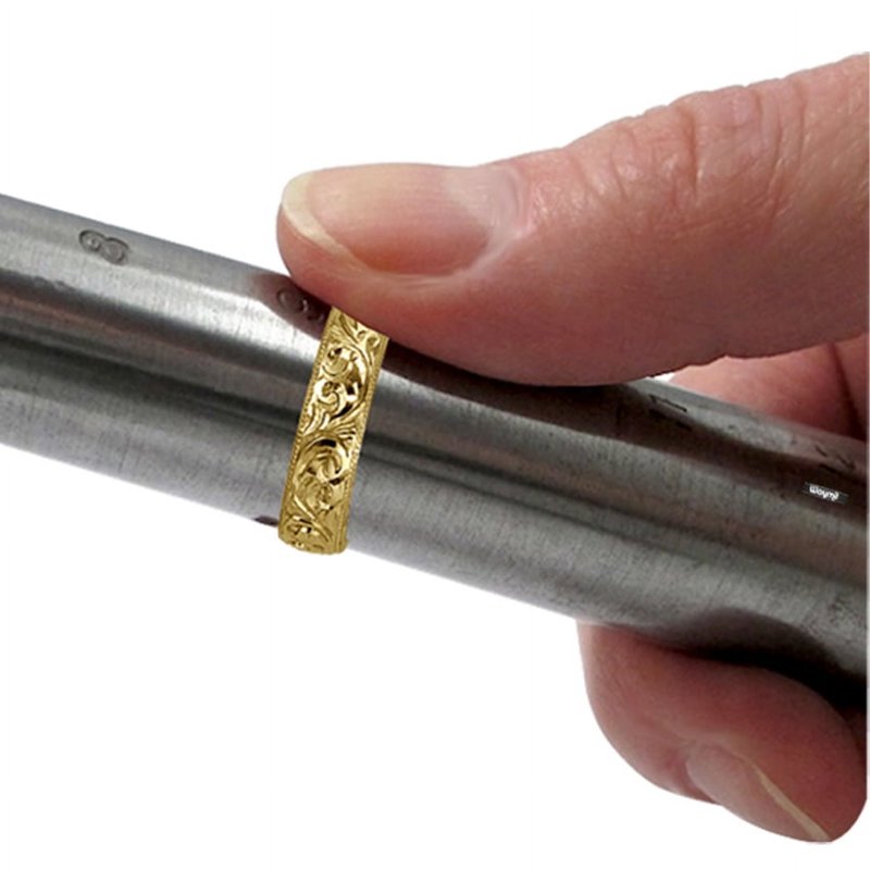 Graduated Steel Ring Mandrel for Jewelry Sizing and Repairs - Size 1-16