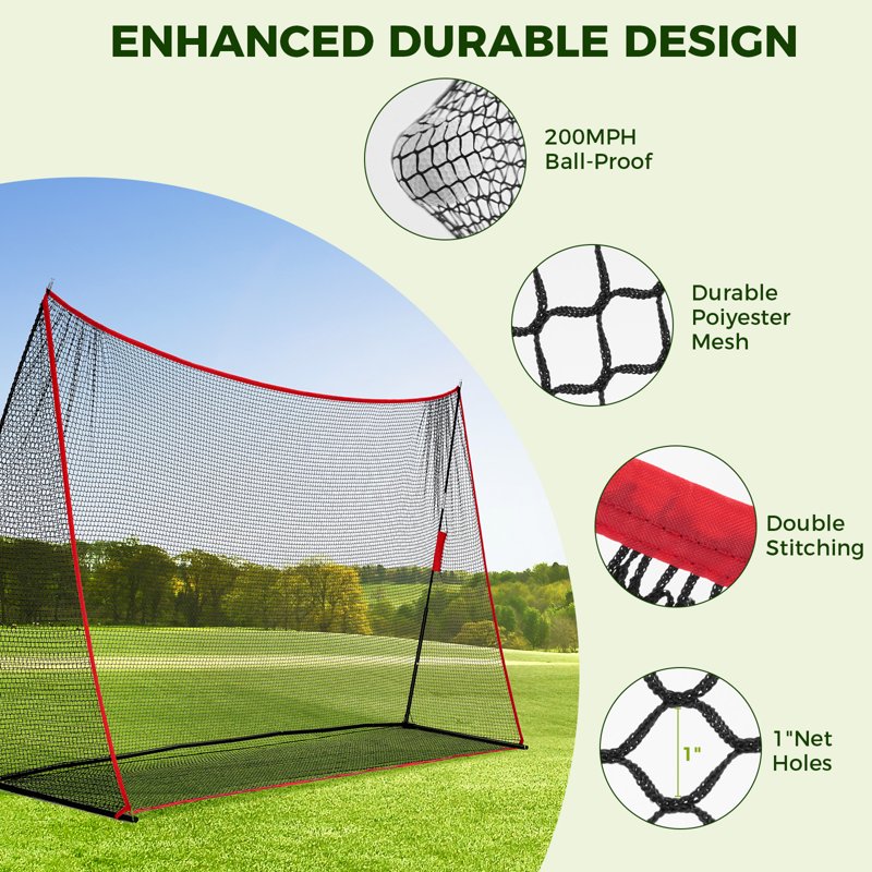 Golf Practice Net 10x7 ft with Target for Indoor & Outdoor Training