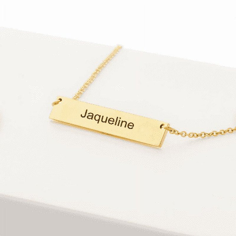 Personalized Bar Necklace Custom Name Jewelry Gift for Her