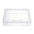 Clear Scrapbook Storage Box 12x12 Inch Craft Organizer Plastic Container