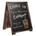 Desktop A-Frame Chalkboard 13x17 Inch Double-Sided Magnetic Blackboard