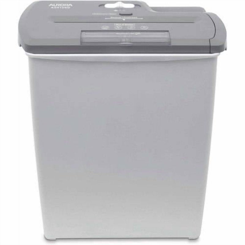 8-Sheet Strip-Cut Paper CD Credit Card Shredder with Wastebasket