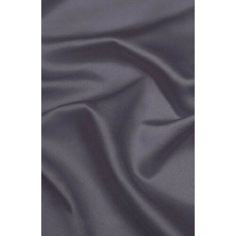 (K54) Charcoal Gray Window Curtain Panel Blackout Grommets - Unlined 28x54 Inches