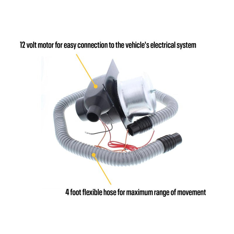 12V Helmet Air Pump Kit for Visor Fog Prevention and Cooling