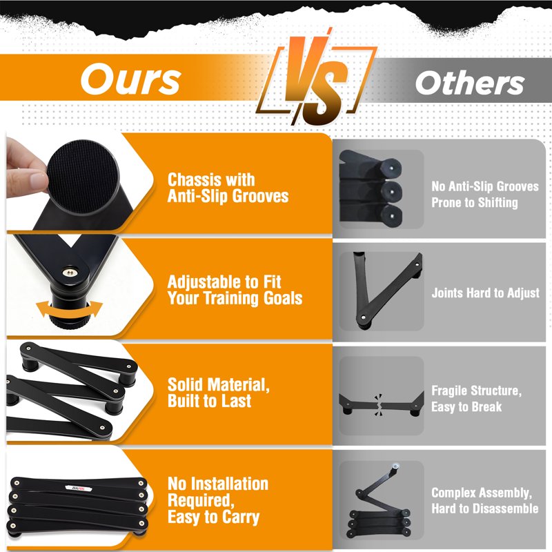 Adjustable Hockey Stickhandling Trainer for Puck Control & Speed - Portable & Foldable