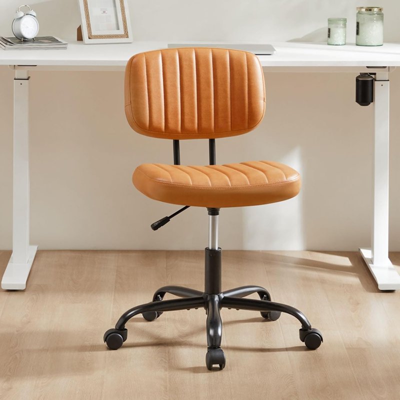 Office Task Chair with Wheels Armless Swivel Desk Chair for Home and Office