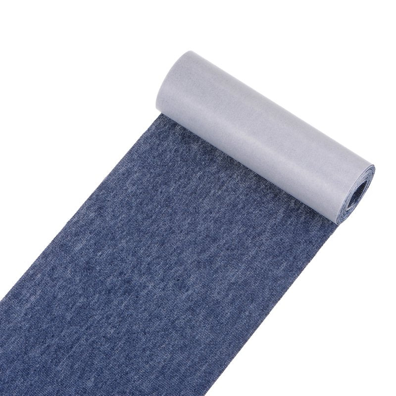 Denim Iron-On Patches for Clothing Repair and Decoration 4x59 Inches Dark Blue