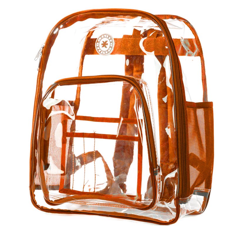 Heavy Duty Clear PVC School Backpack 17-inch Unisex Teens & Adults