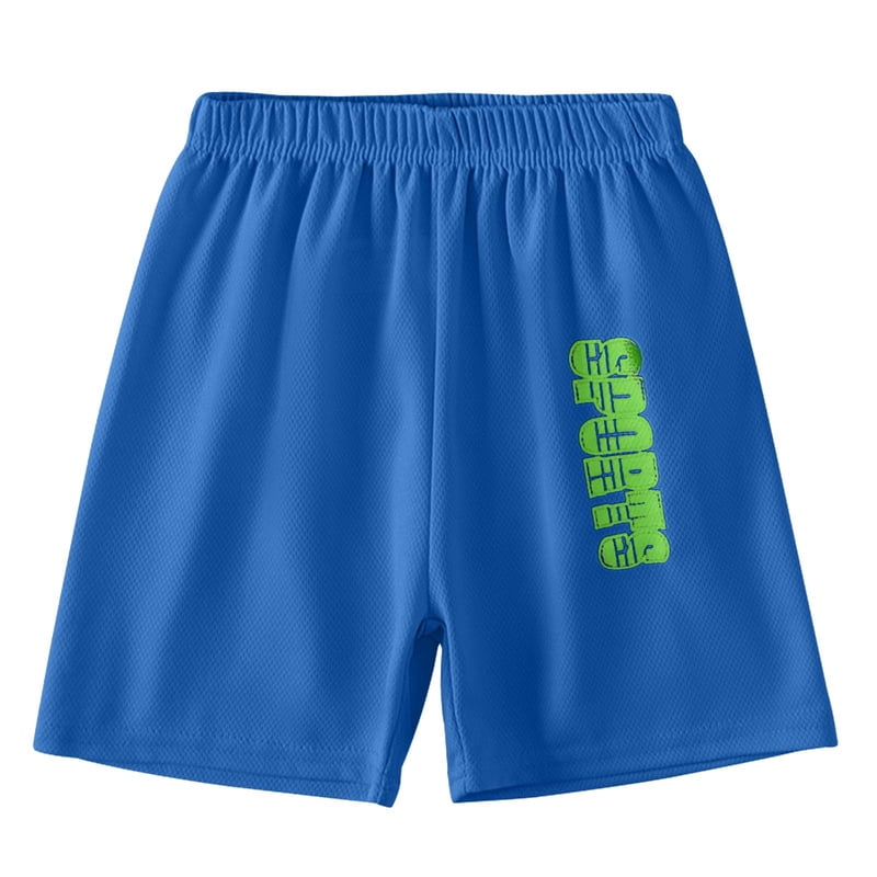 Kids Athletic Basketball Shorts Mesh Breathable Sports Gym Shorts for Boys 2-12 Years