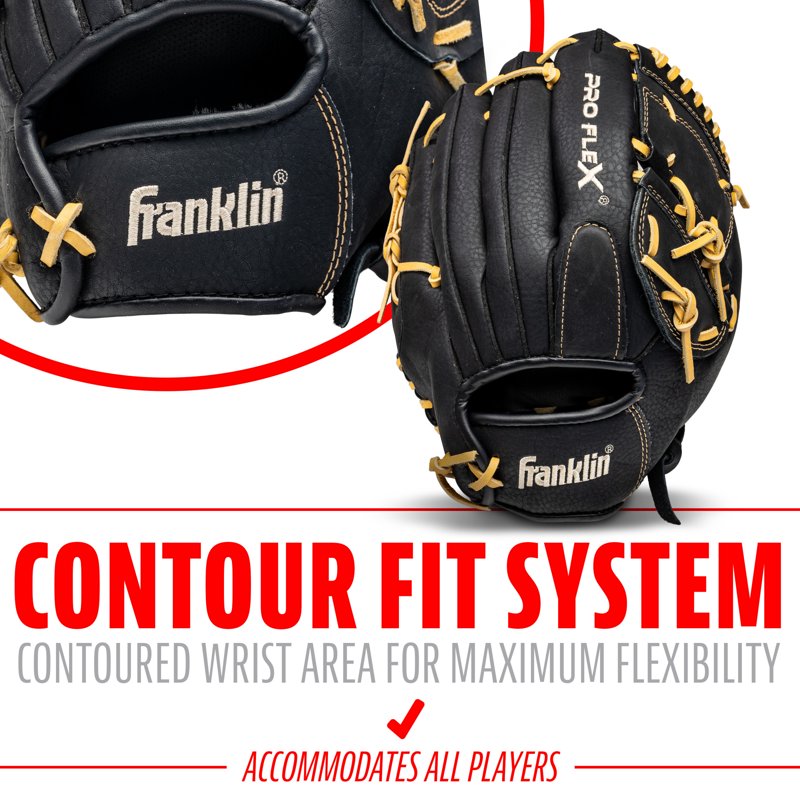 Adult Baseball & Softball Glove 12 Inch, Flexible Outfield Fielding Mitt - Right or Left Hand Throw