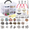 DIY Jewelry Making Kit for Beginners - Beads, Metal Accessories & Tools, 1366 Pieces