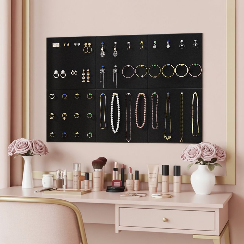 Large Cork Bulletin Board Wall Tiles with Pushpins - 36 x 24 Inches, Pack of 6
