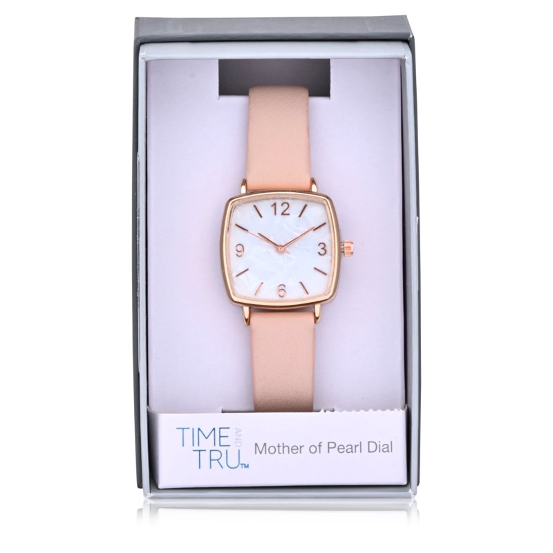 Adult Female Rose Gold Watch with MOP Dial and Adjustable Strap