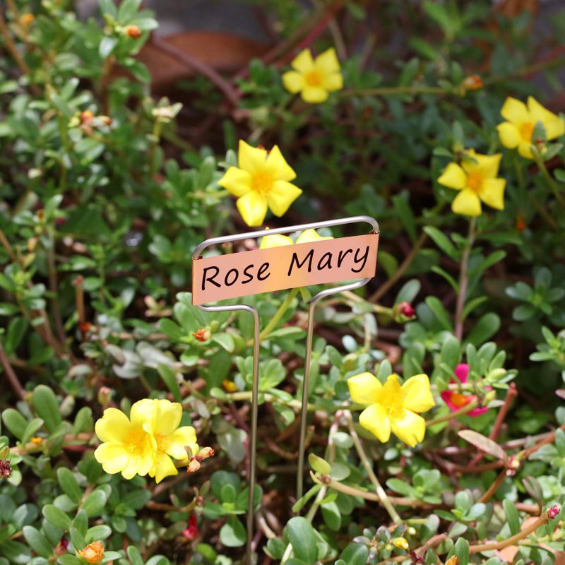 30 Pack 10 Inch Copper Plant Labels Garden Stakes Reusable Markers