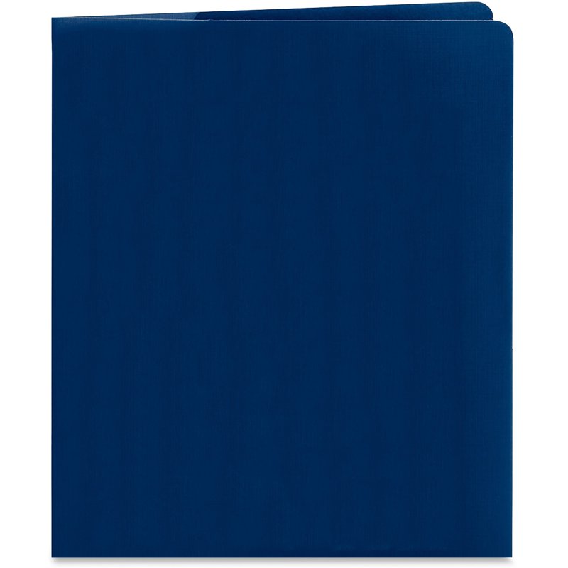 2-Pocket Document Folders Dark Blue 25 Pack - Reinforced Heavyweight Paper