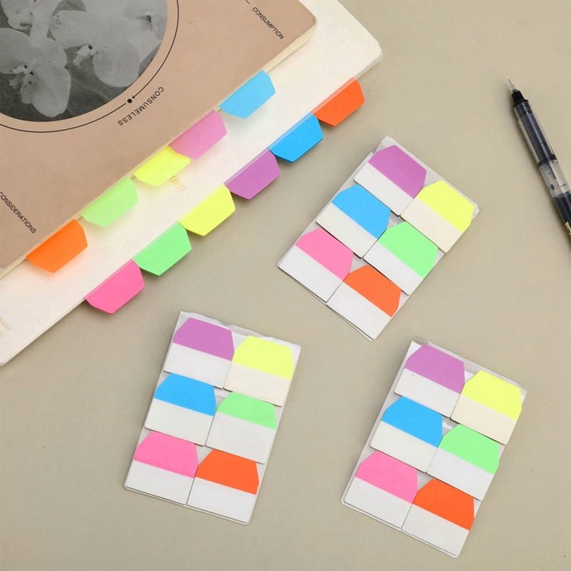 8 Pack Colored Sticky Page Tabs for Notebooks and Files - Repositionable, 960 Pieces