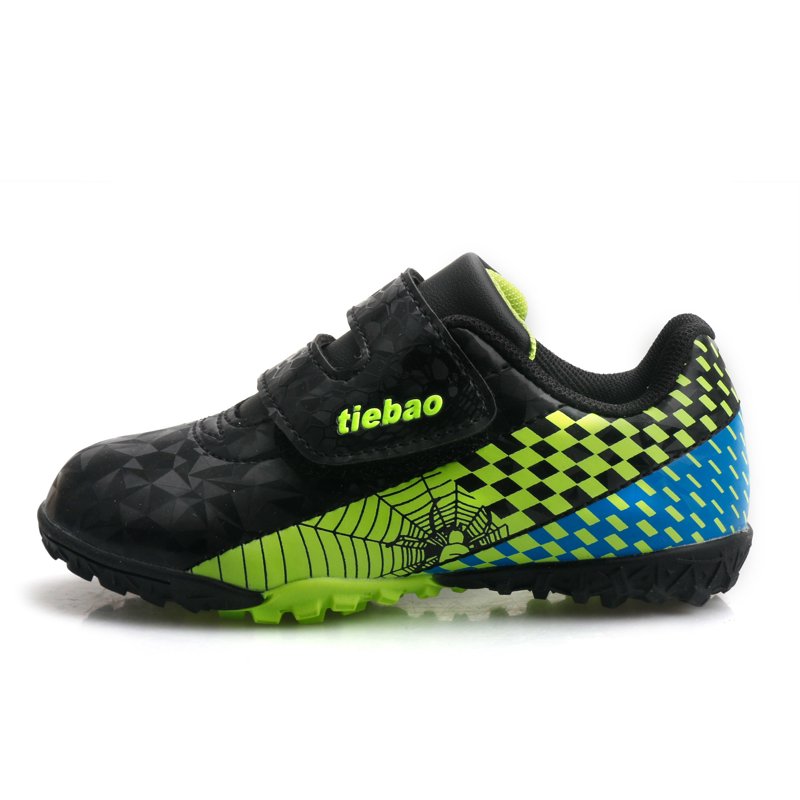 Kids Soccer Cleats Outdoor Athl etic Turf Shoes - 8 Toddler, Black