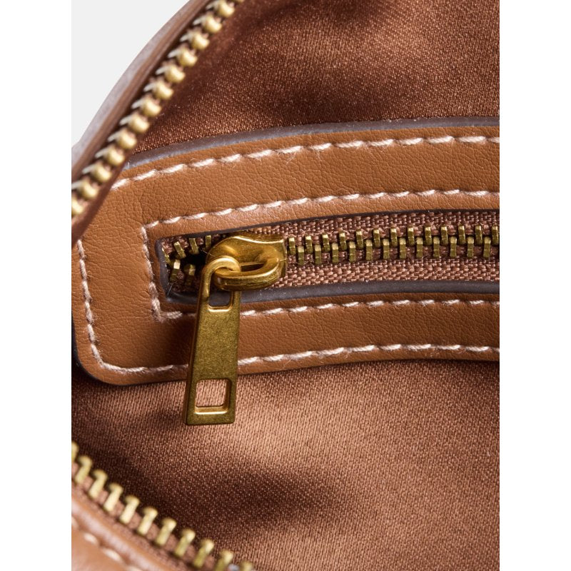 Women's Faux Leather Frame Satchel Handbag - Multiple Colors