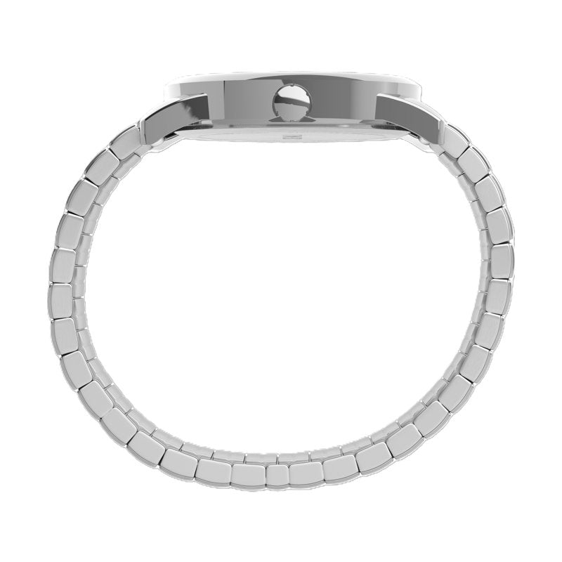 Men's Silver Wristwatch Waterproof 30M - Indiglo Night Light