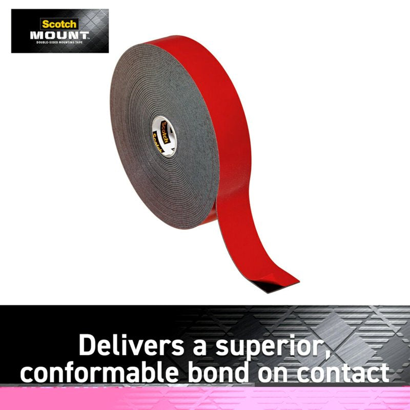 All Weather Mounting Tape 1 inch x 33.3 ft Heavy Duty Adhesive for Indoor Outdoor