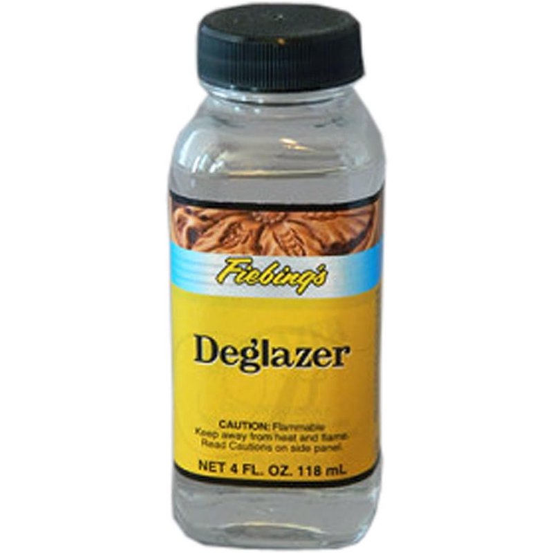 Leather Deglazer for Leathercraft & Restoration - 4 Fl Oz Clear Prep Solution