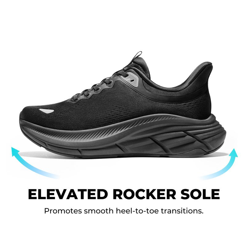 Men's Slip-On Walking Shoes with Cushioning Non-Slip Outsole Athletic Sneakers