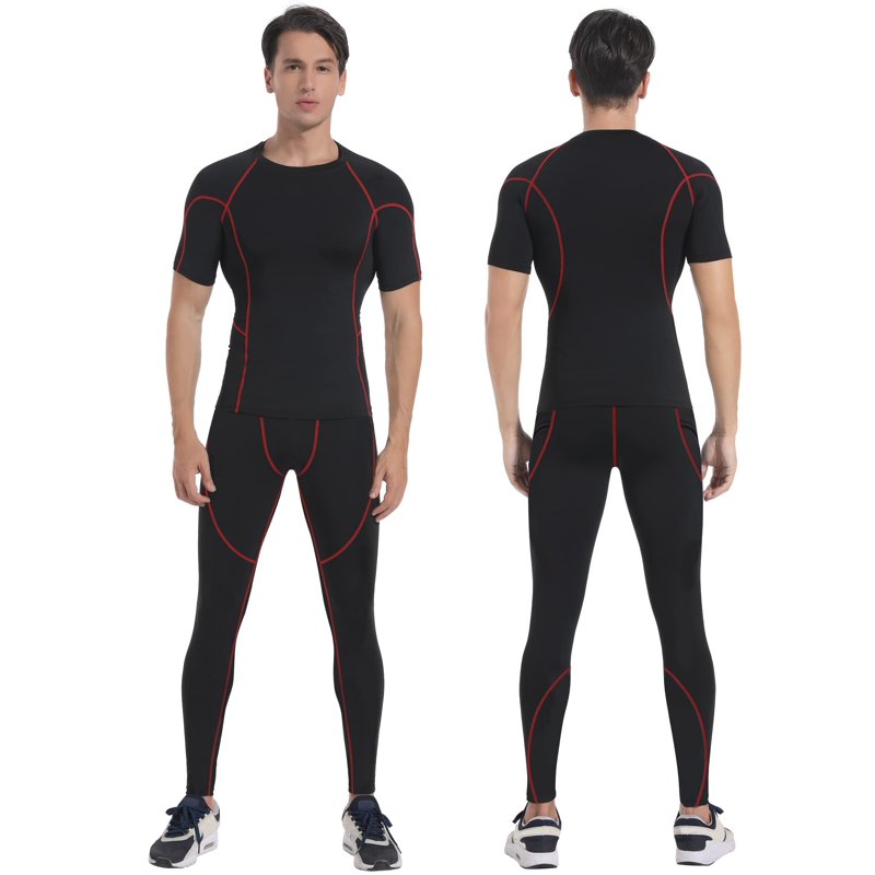 Men's Compression Pants 3 Pack Workout Running Tights Base Layer