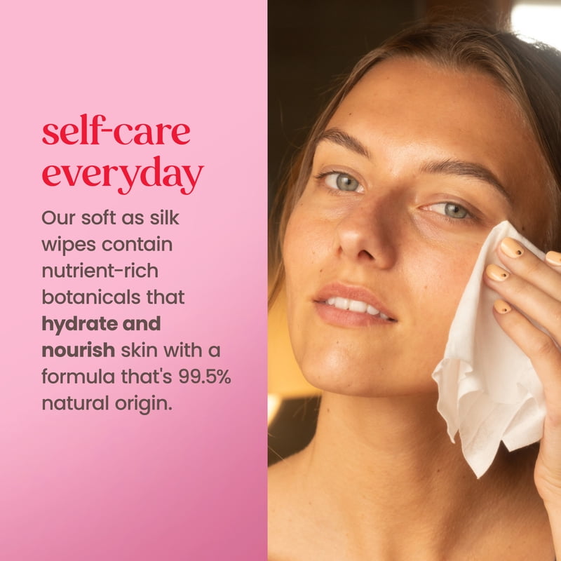 Micellar Rose Water Makeup Remover Wipes - 60 Count, 2-Pack