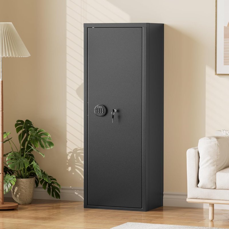Quick Access Weapon Safe with Adjustable Shelf and Locking System
