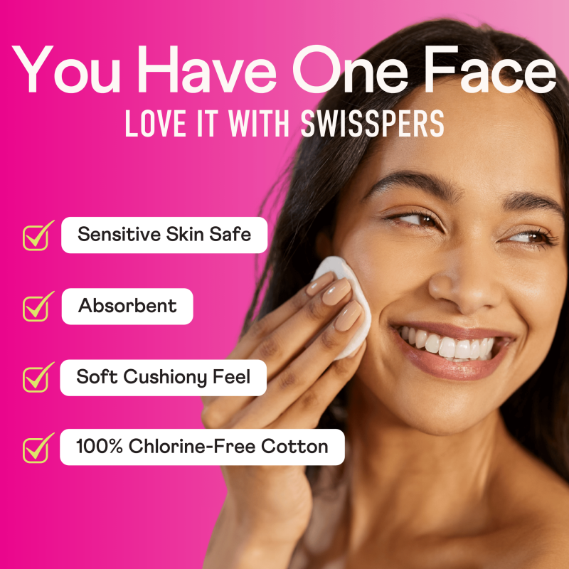 Premium Cotton Rounds for Skincare and Makeup Removal - 300 Count Multipack