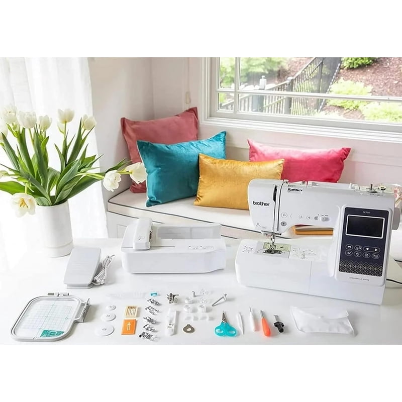 Brother Sewing and Embroidery Machine with Embellishment Pack and Needles