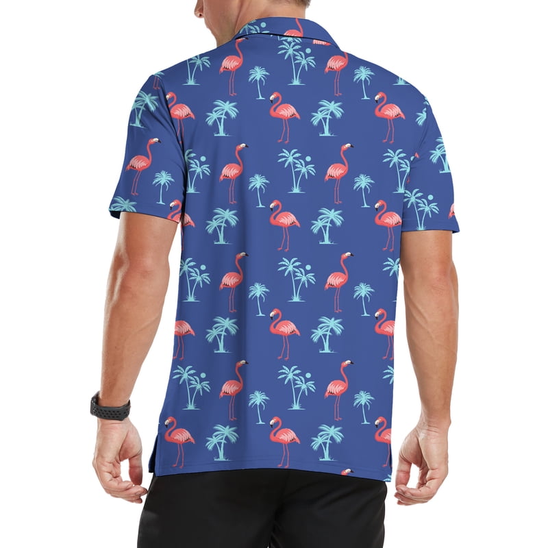Men's Short Sleeve Performance Golf Polo Shirt Dry Fit Moisture Wicking